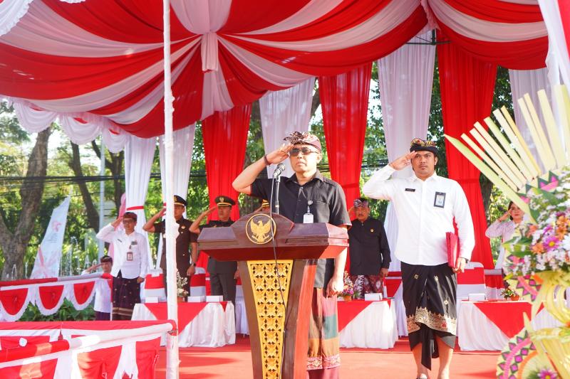 Jaya Negara Pimpin Apel Peringatan Hut Provinsi Bali Ke 65 Bali Tribune